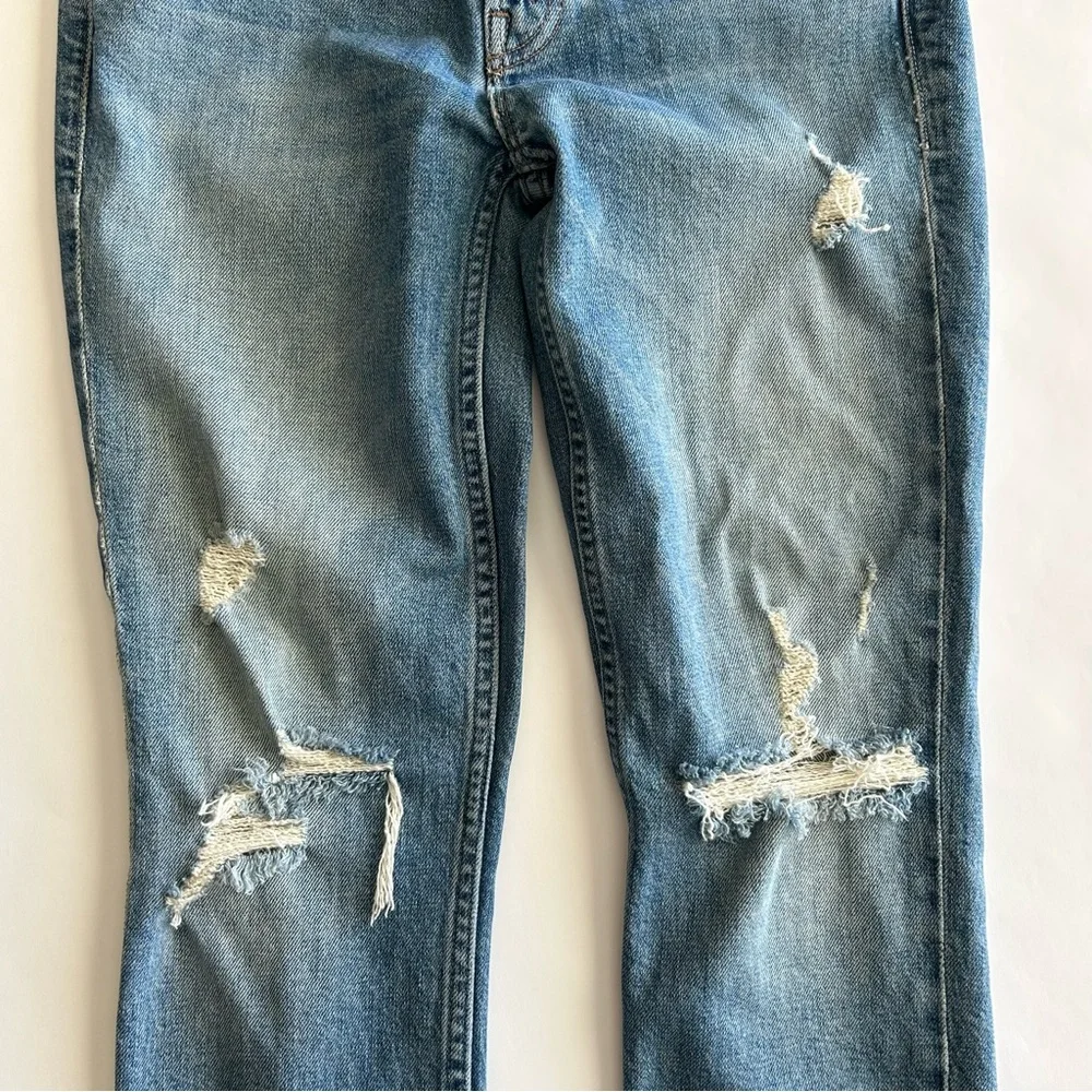 MOTHER Superior The Flirt Fray Wash Jean In Cold Feet Size 24 - Picture 10 of 14
